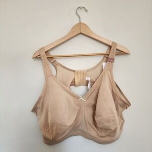 NWT Cacique Beige Bra 50DDD Cool Bliss Unlined No Wire